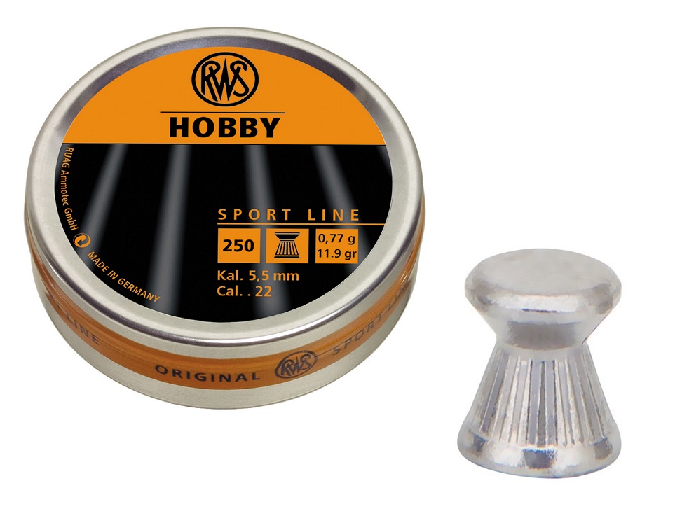 RWS Hobby 5.50mm Airgun Pellets tin of 500